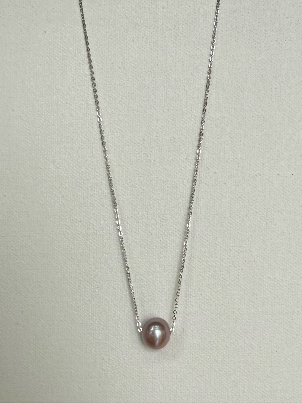 925 Pink Pearl Pendant Necklace